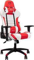 Game Chair - Hoge Comfort en Super Duurzaam - Rood / Wit - Cadeau