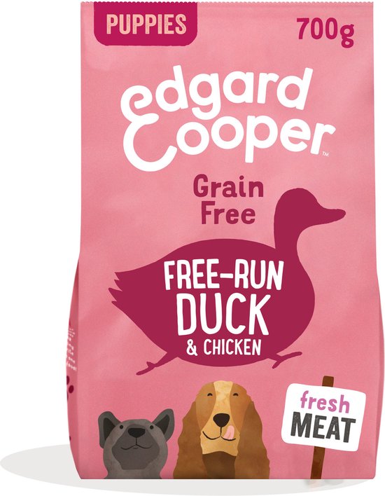 Edgard & Cooper Free-Run Duck Puppy Eend&Kip&Banaan - Hondenvoer - 700 g Graanvrij