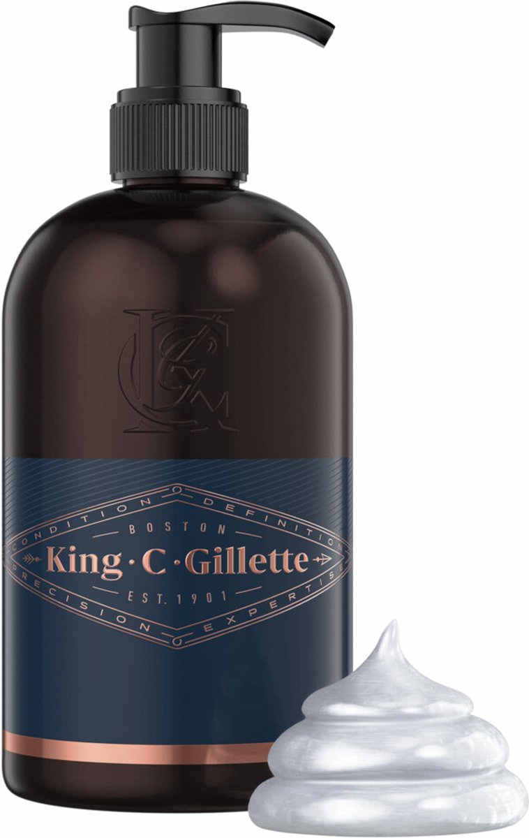 6x King C. Gillette Baard- en Gezichtsreiniger 350ml