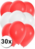 30x Ballonnen in Oostenrijkse kleuren