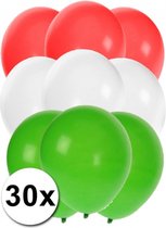 30x Ballonnen in Hongaarse kleuren