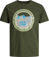 Jack & Jones T-shirt Jcobilo Tee Ss Crew Neck Sn 12192890 Forest Night/reg Mannen Maat - XL