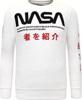 Heren Sweater - NASA International - Wit