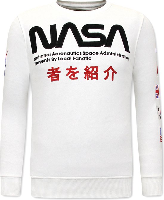 Exclusieve Sweater Heren | Nasa American Flag | - Style Italy