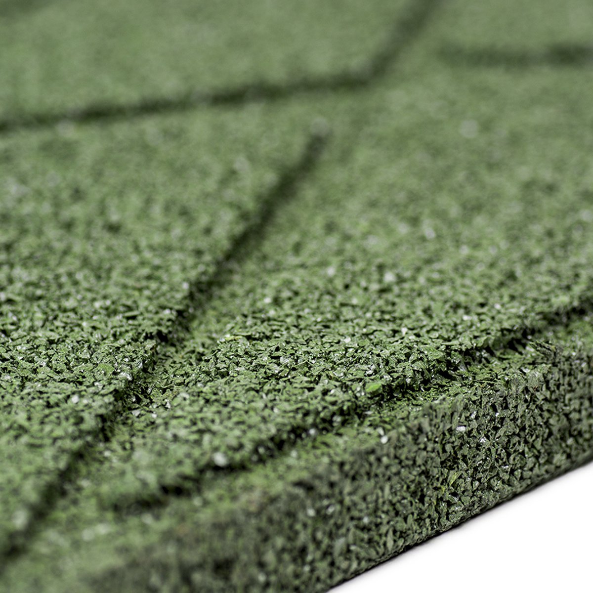 Bol.com Rubberen tegel | Terrastegels rubber | Groen | Per 1 m² | 4 stuks | 50x50cm | Pen/Gat | Dikte 3cm aanbieding