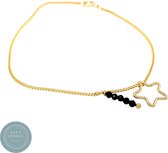 Pat's Jewels dames armband - Minimalistische armband - Gourmet armband - Spinnel hanger - Gold Filled