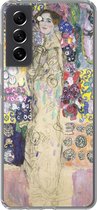 Geschikt voor Samsung Galaxy S21 FE hoesje - Portrait of Ria Munk III - Gustav Klimt - Siliconen Telefoonhoesje