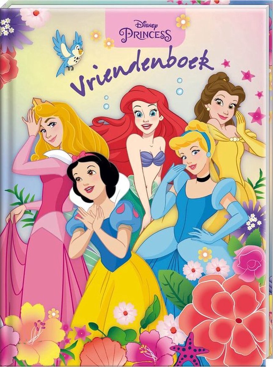 Vriendenboek - Disney Princess - Hardcover - Glitter - 80 Pagina's