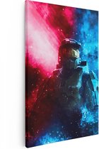 Artaza Canvas Schilderij Game Halo Combat Evolved - 20x30 - Klein - Foto Op Canvas - Canvas Print