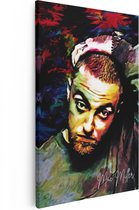 Artaza Canvas Schilderij Mac Miller - 40x60 - Poster Foto op Canvas - Canvas Print