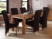 Eettafel BROCELIANDE II - 6 personen - Geoliede eik L 180 cm x H 76 cm x D 90 cm