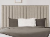 Hoofdeinde bed met verticale stiksels SARAH - Beige - 160 cm L 170 cm x H 120 cm x D 10 cm