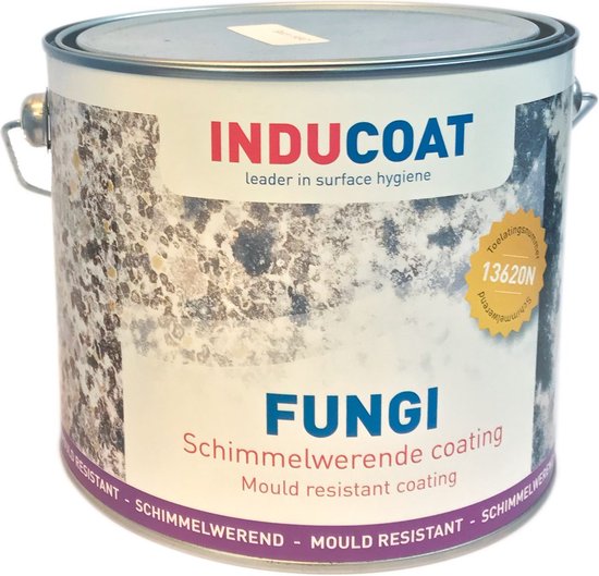 Inducoat Fungi Indoor schimmelwerende muurverf mat wit (5ltr)