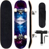 Big Bang Boards® Seething Nebula Skateboard Inclusief Tas & Skate Tool – Skateboard Jongens – Skateboard Meisjes – Skateboard Volwassenen – Deck – Skate