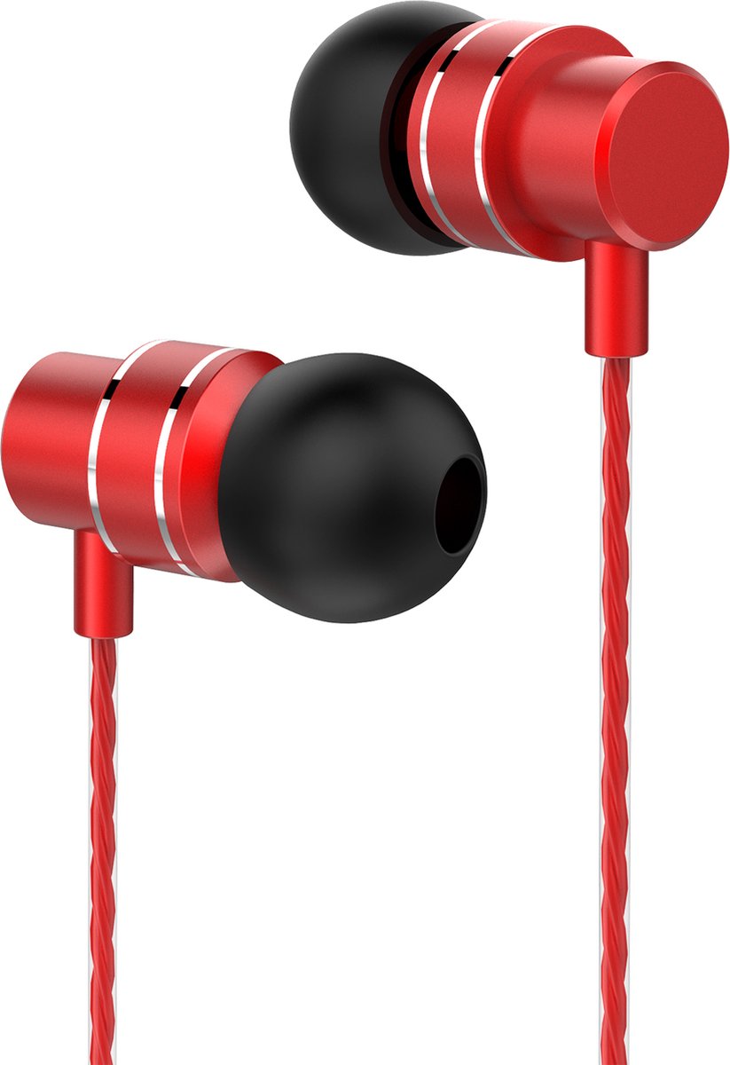 Lenovo HF118 Metal In-Ear Headphones - Rood