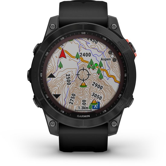 Garmin fenix 7 Solar Multisport Smartwatch - Geavanceerde GPS Tracker - Multisport - 10ATM Waterdicht - Slate Gray