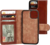 Mobiparts Wallet Case Apple iPhone 13 Mini Oaked Cognac hoesje