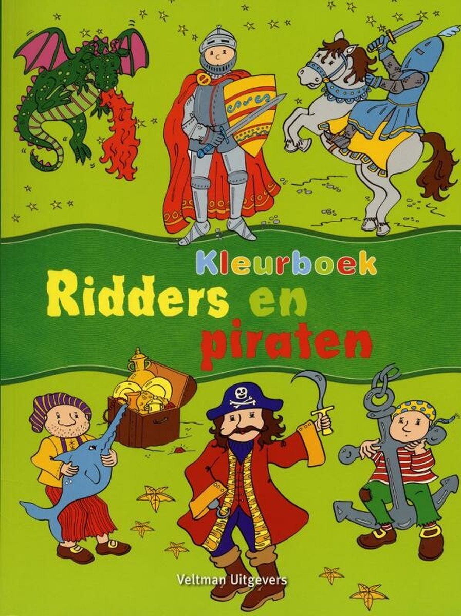 Kleurboek ridders en piraten