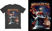 Megadeth - Santa Vic Chimney Heren T-shirt - M - Zwart