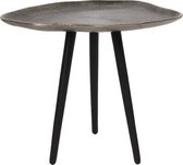 Bijzettafel 37*31*36 cm Zilverkleurig Aluminium Side table Tafeltje