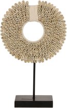Schelpenketting op standaard - ornament SAMIRA - M | white