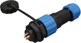 Male + socket - Waterdichte kabelverbinder - 6 aderig - IP68