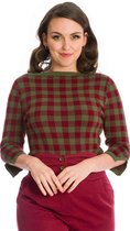 Dancing Days Gebreide trui -S- HOUNDSTOOTH KNIT Groen