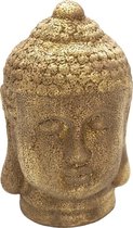 Decoratie Beeld Boeddha 14*14*23 cm Goudkleurig Keramiek Rond Decoratief Figuur Decoratieve Accessoires Woonaccessoires