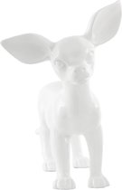 Hond - Sculptuur chihuahua 120 wit