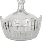 Bonbonniere met deksel Ø 17*16 cm Transparant Glas Rond Bonbonschaaltje Bonbonniere Kristal