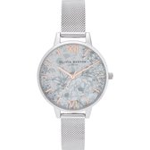 Olivia Burton Dames horloge analoog quartz One Size Zilver 32011923