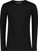 Garage 208 - Bodyfit T-shirt ronde hals lange mouw zwart L 95% katoen 5% elastan