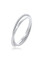 Elli Ring Dames Wikkel Klassiek Filigraan Gedraaid Trend in 925 Sterling Zilver