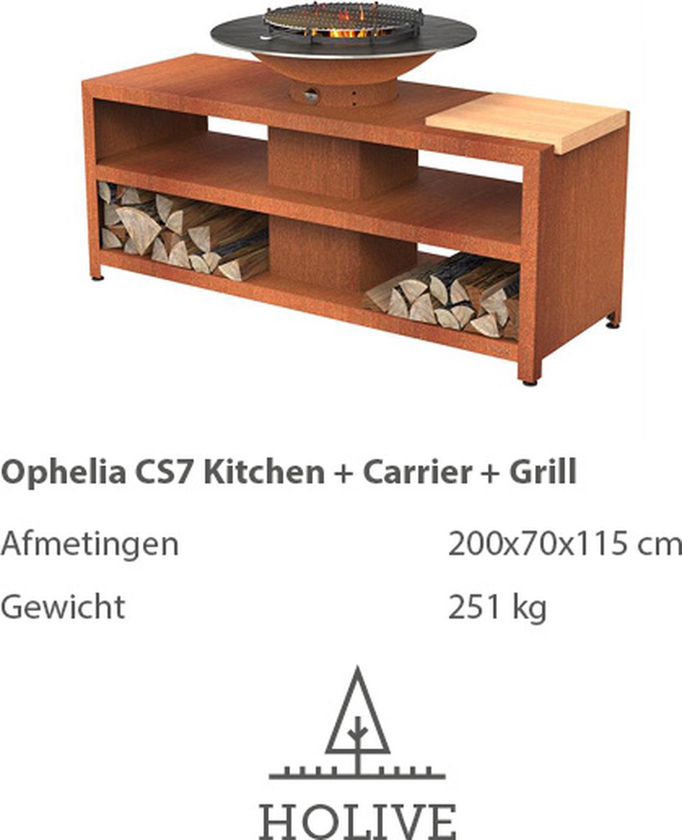 Ophelia CS7 Kitchen + Carrier + Grill