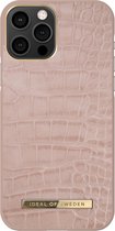 iDeal of Sweden iPhone 12 - 12 Pro Backcover hoesje - Atelier Case - Rose Croco