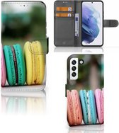GSM Hoesje Geschikt voor Samsung Galaxy S22 Flipcover Maken Macarons