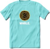 Bitcoin Whale - Crypto T-Shirt Kleding Cadeau | Dames / Heren / Unisex | Bitcoin / Ethereum shirt | Grappig Verjaardag kado | BTC Tshirt Met Print | - Licht Blauw - XXL