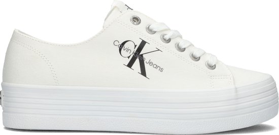 Calvin Klein Runner Lace Up Lage sneakers Leren Sneaker Dames Wit -  Schoenen.nl