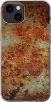 Coque iPhone 13 mini - Fer - Vintage - Rouille - Siliconen