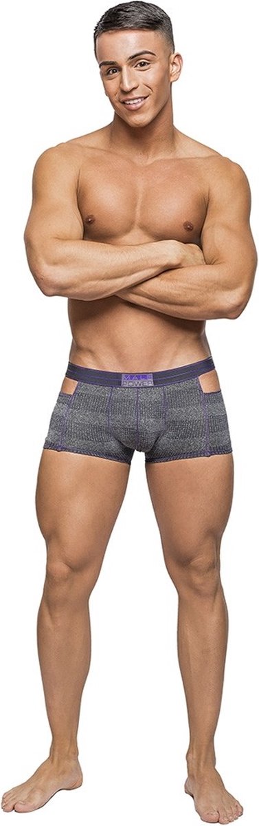 Male Power Heather Haze - Cutout Short grey M