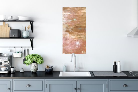 Stickers Stickers muraux - Bronze - Métal - Rouille - 40x80 cm - Feuille adhésive