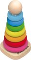Afbeelding van het spelletje Max & Lea Educatieve Speelgoed Regenboogtoren - Educatief Spel - Kinderspel - vanaf 1 Jaar