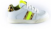 Clic sneaker CL-20100 wit neon geel-26