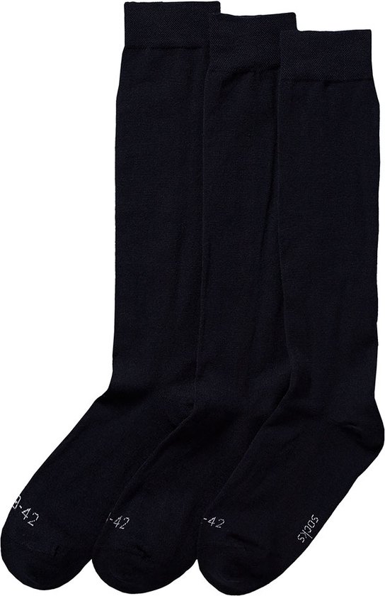 Morethansocks - Merino Wollen Kniekousen - Unisex - 3-Pak - Antraciet