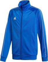 adidas Core 18 Trainingsjas - Maat 164  - Unisex - blauw