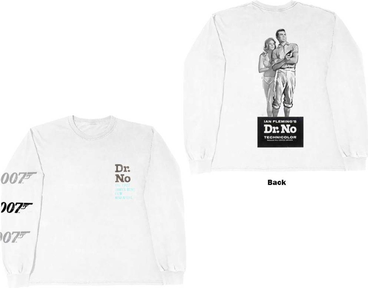 James Bond - Dr No Longsleeve shirt - L - Wit