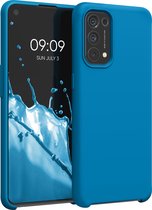 kwmobile telefoonhoesje geschikt voor Oppo Find X3 Lite - Hoesje met siliconen coating - Smartphone case in Caribisch blauw