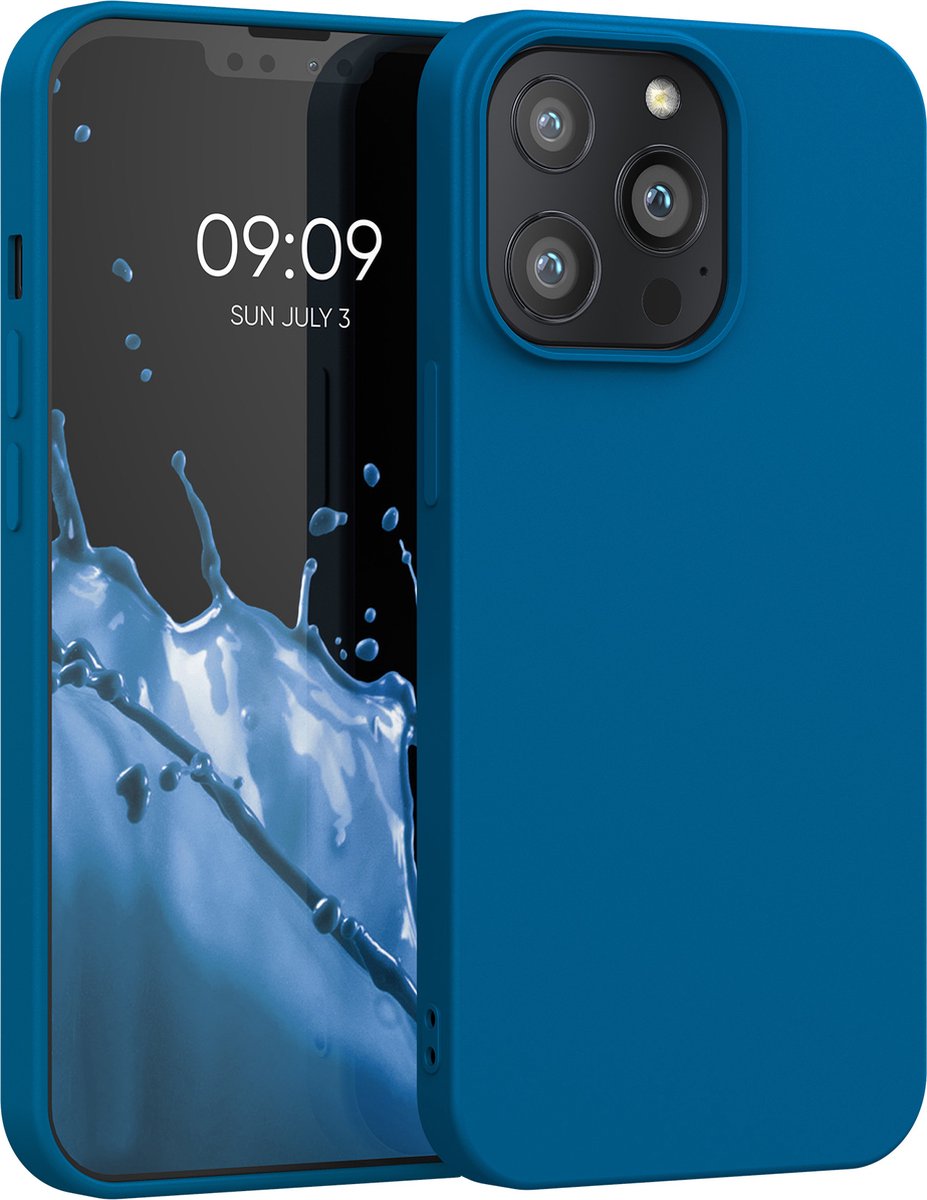 kwmobile telefoonhoesje voor Apple iPhone 13 Pro - Hoesje voor smartphone - Back cover in rifblauw