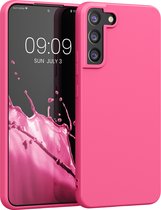 kwmobile telefoonhoesje voor Samsung Galaxy S22 Plus - Hoesje voor smartphone - Back cover in neon roze