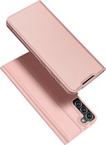 Dux Ducis - Telefoonhoesje geschikt voor Samsung Galaxy S22 Plus - Skin Pro Book Case - Rosé-Goud